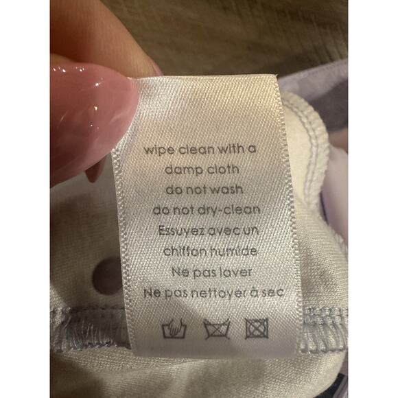 Naked Wardrobe Purple Faux Croc Leather High Rise Straight Leg Pants Size XL EUC - Picture 13 of 15